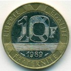 Франция, 10 франков 1989 год
