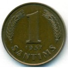 Латвия, 1 сантим 1937 год