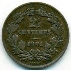 Люксембург, 2-1/2 сантима 1901 год