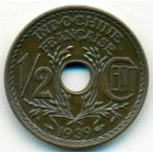 Французский Индокитай, 1/2 цента 1939 год (UNC)