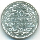 Нидерланды, 10 центов 1941 год
