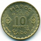 Марокко, 10 франков 1952 год (UNC)