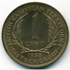 Восточные Карибские штаты, 1 цент 1958 год (PROOF)