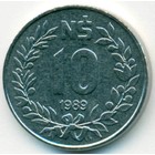 Уругвай, 10 новых песо 1989 год (UNC)