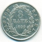 Швейцария, кантон Базель, 3 батцена 1809 год