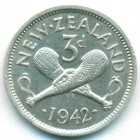 Новая Зеландия, 3 пенса 1942 год