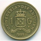 Нидерландские Антилы, 1 гульден 1989 год (AU)