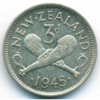 Новая Зеландия, 3 пенса 1945 год (AU)