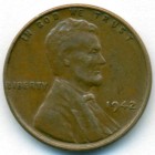 США, 1 цент 1942 год