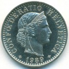 Швейцария, 20 раппенов 1989 год (AU)
