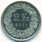 Швейцария, 2 франка 2011 год