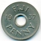 Фиджи, 1 пенни 1937 год (AU)