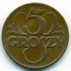 Польша, 5 грошей 1939 год