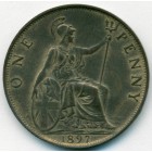 Великобритания, 1 пенни 1897 год (UNC)